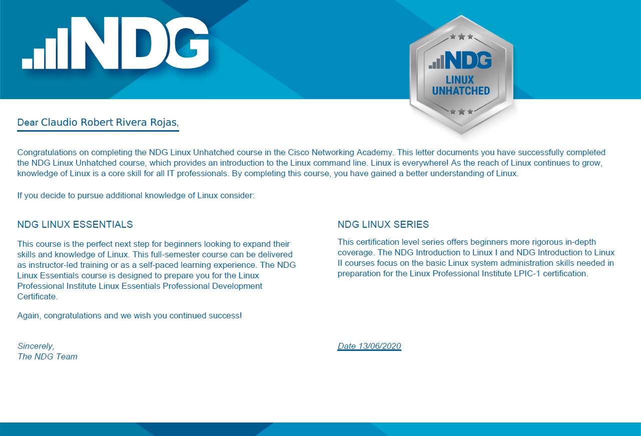 Certificado NDG Linux